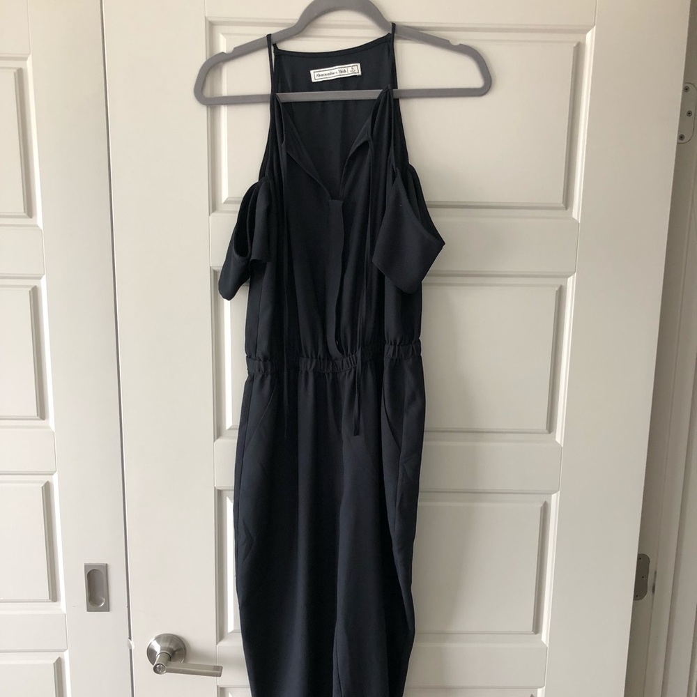Abercrombie Black Chiffon jumpsuit